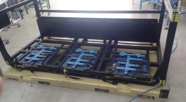 Rack industrial preto para armazenagem