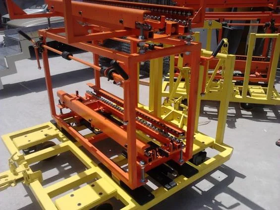Rack laranja para transporte industrial