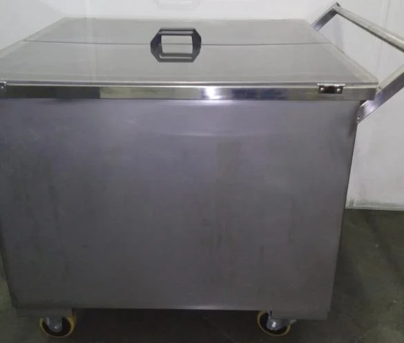 Tanque lavatório de inox com tampa
