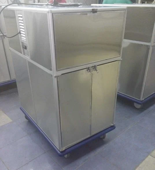 Carrinho hospitalar de inox