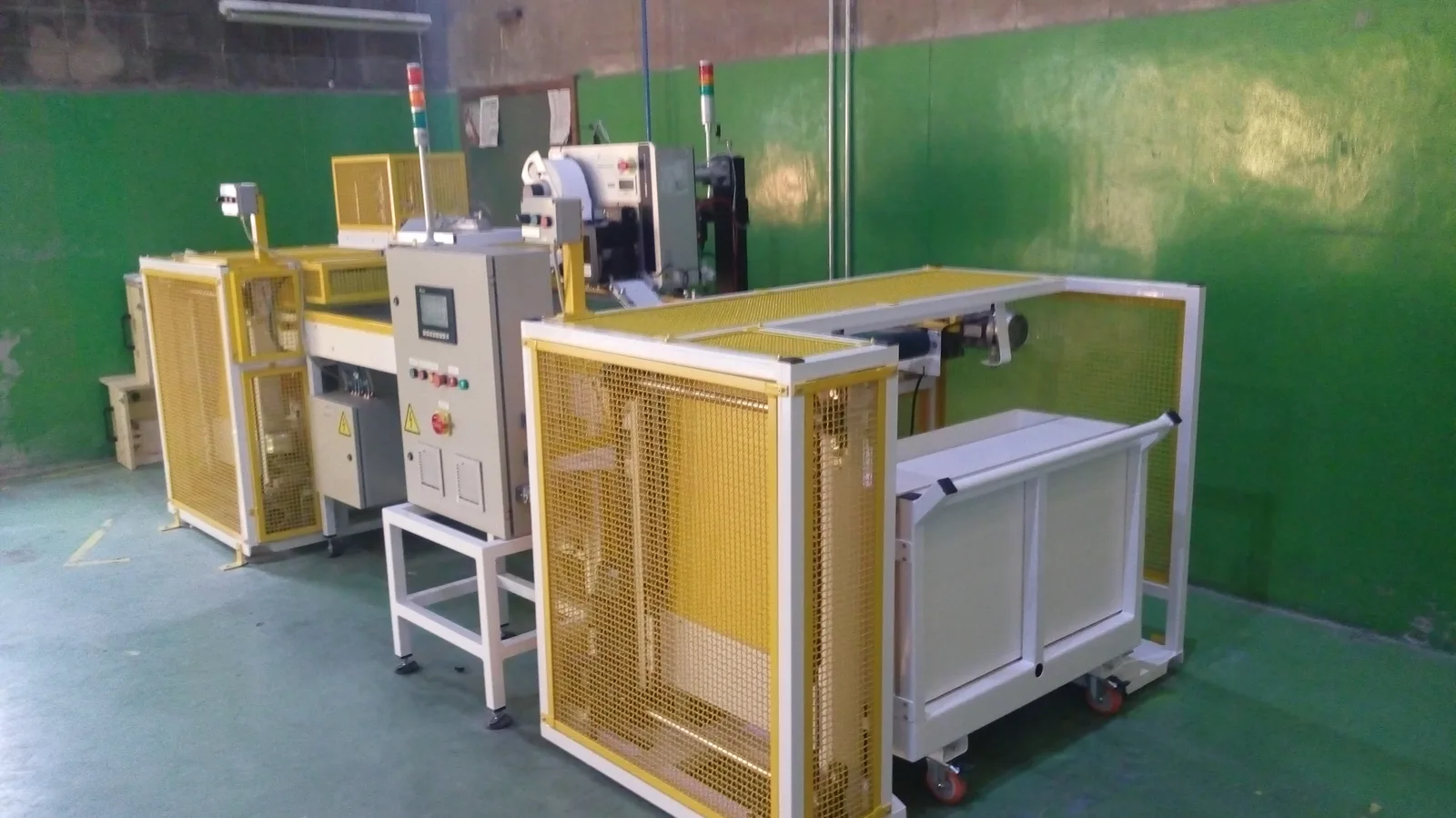 Módulo de alimentação em aço inox de máquina etiquetadora