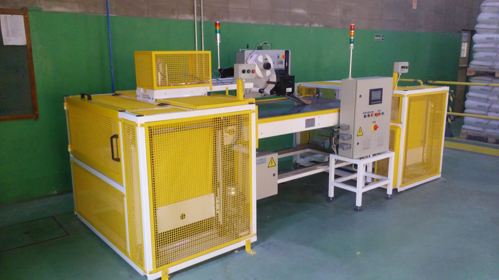 Máquina industrial de impressão com sistema de ventosa
